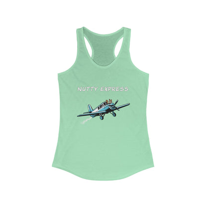 Nutty's Express Delivery. Always On-Time. Women's Ideal Racerback Tank