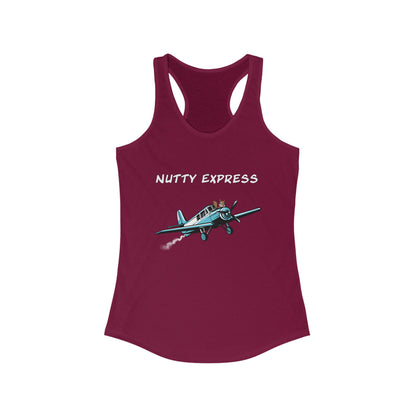 Nutty's Express Delivery. Always On-Time. Women's Ideal Racerback Tank