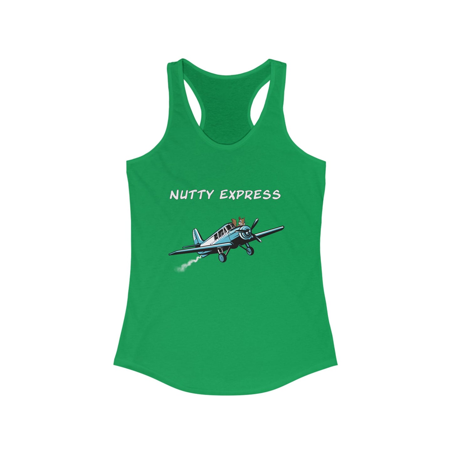 Nutty's Express Delivery. Always On-Time. Women's Ideal Racerback Tank