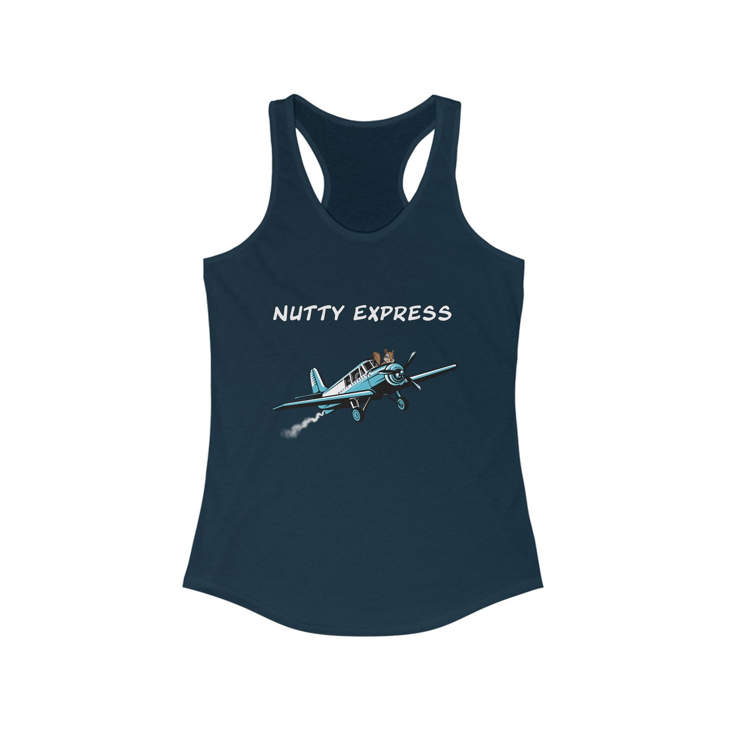 Nutty's Express Delivery. Always On-Time. Women's Ideal Racerback Tank