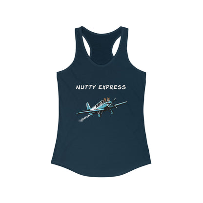 Nutty's Express Delivery. Always On-Time. Women's Ideal Racerback Tank