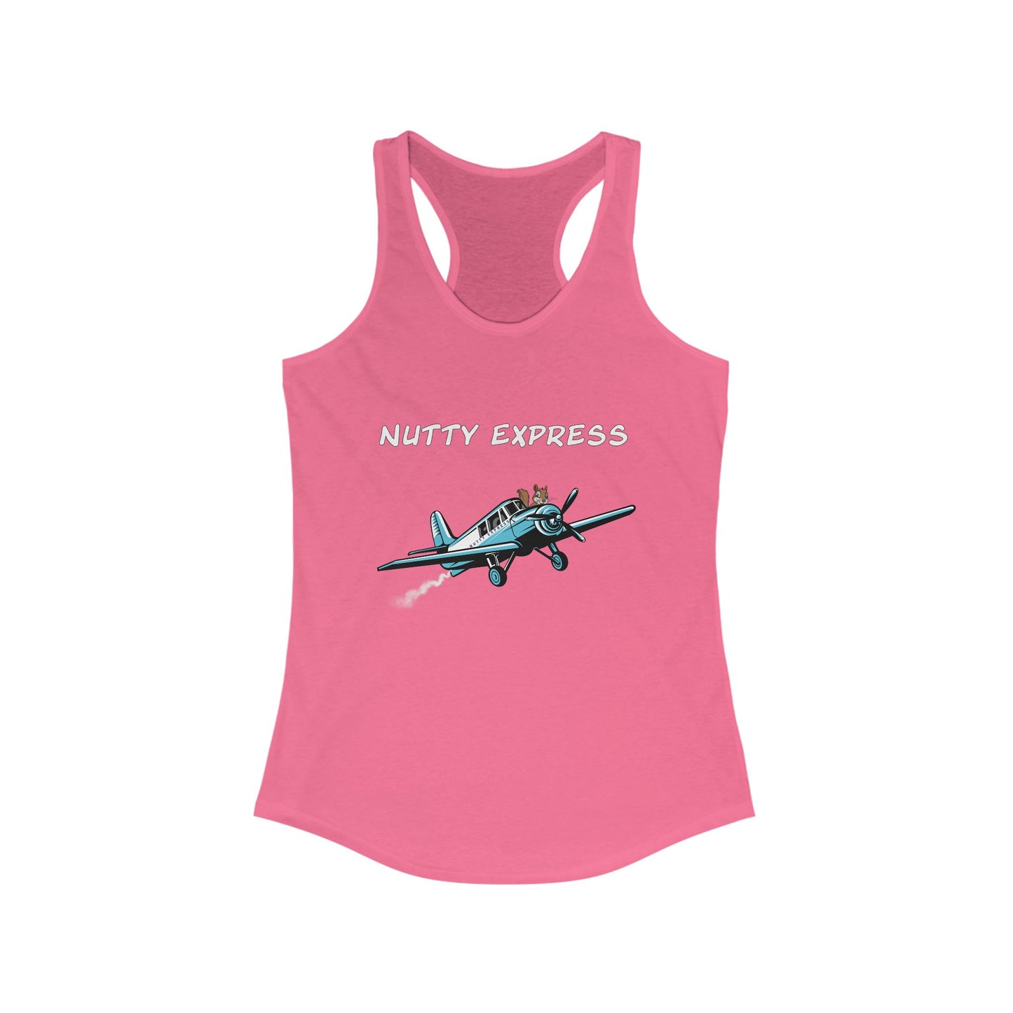 Nutty's Express Delivery. Always On-Time. Women's Ideal Racerback Tank