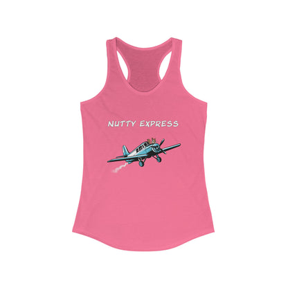 Nutty's Express Delivery. Always On-Time. Women's Ideal Racerback Tank