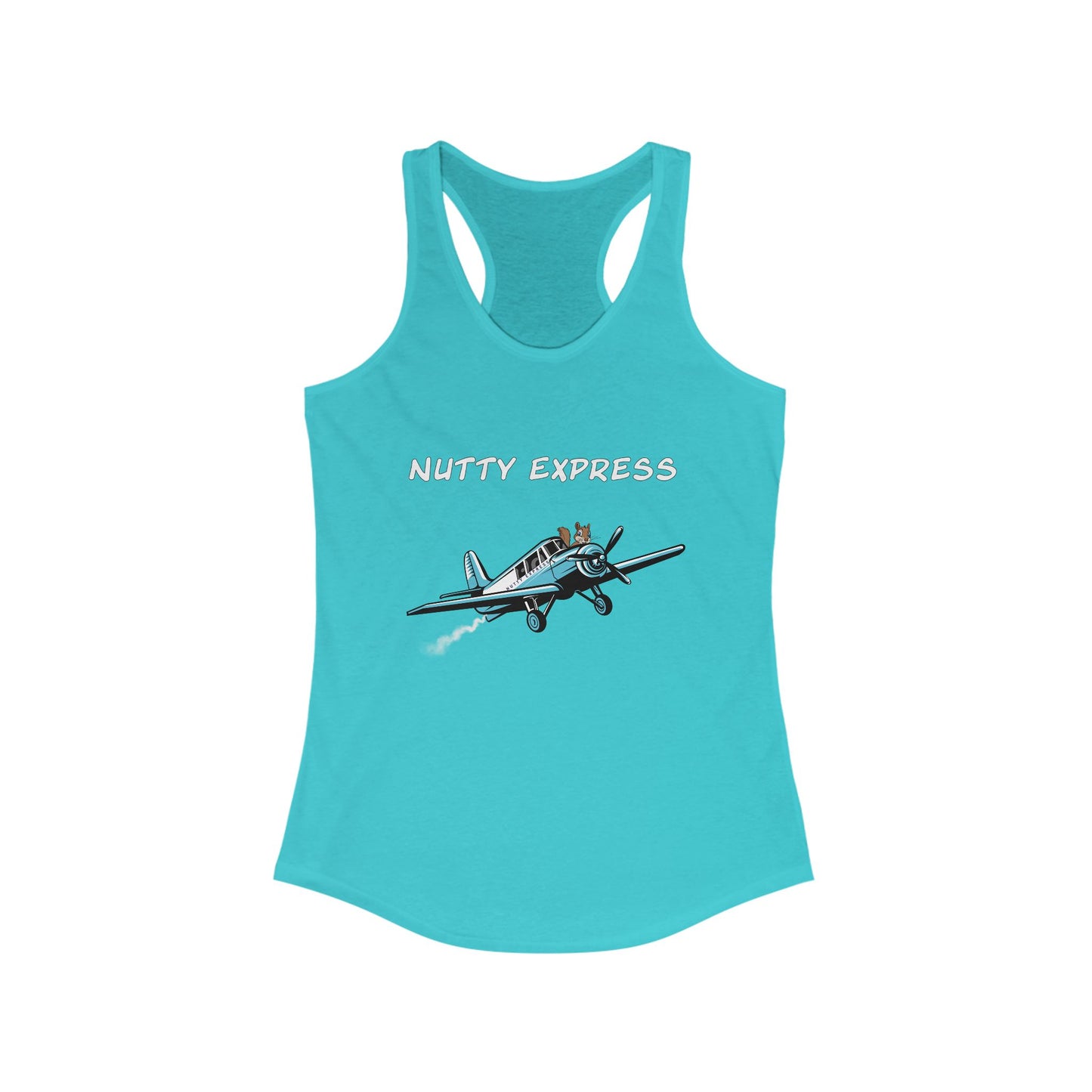Nutty's Express Delivery. Always On-Time. Women's Ideal Racerback Tank