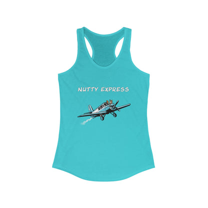 Nutty's Express Delivery. Always On-Time. Women's Ideal Racerback Tank