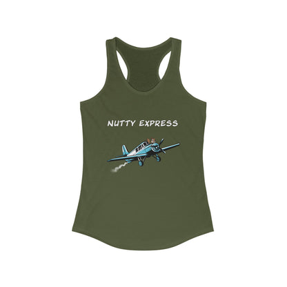 Nutty's Express Delivery. Always On-Time. Women's Ideal Racerback Tank