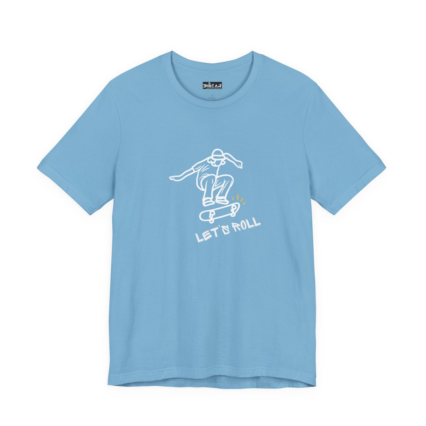 Let's Roll Skateboarder. Unisex Jersey Short Sleeve Tee
