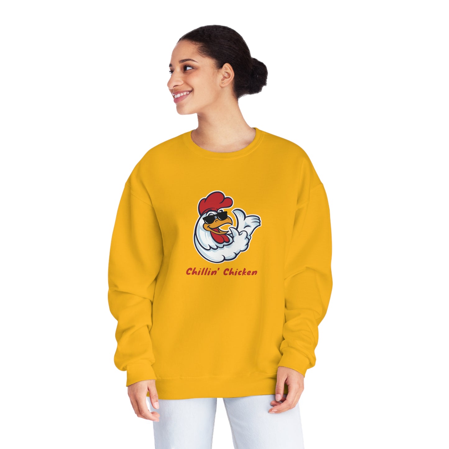 Chillin' Chicken. Unisex NuBlend® Crewneck Sweatshirt