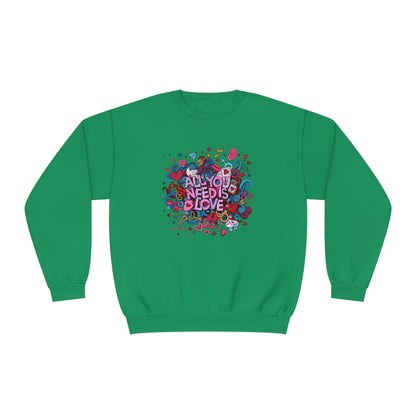 All You Need Is Love. Unisex NuBlend® Crewneck Sweatshirt