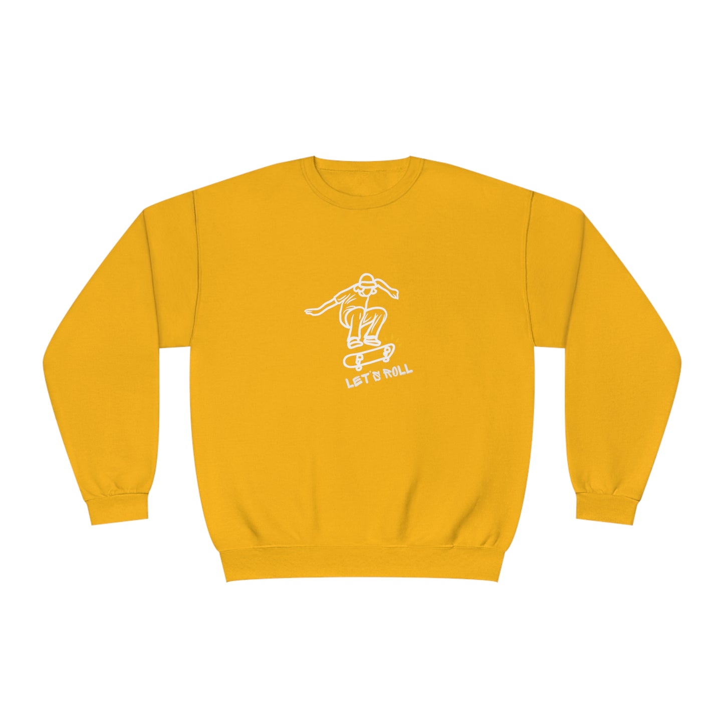 Let's Roll Skateboarder. Unisex NuBlend® Crewneck Sweatshirt