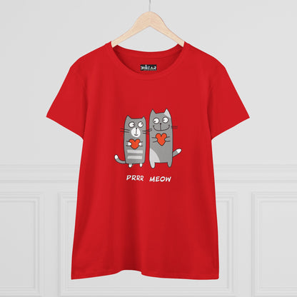 Happy Cat's. Prrr Meow. Women's Midweight Cotton Tee