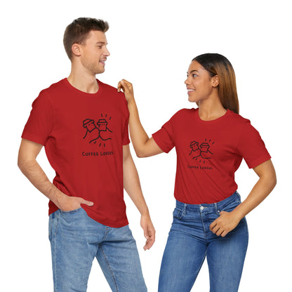 Coffee Lovers Unisex Jersey Tee – Funny Coffee Graphic T-Shirt For Men & Women