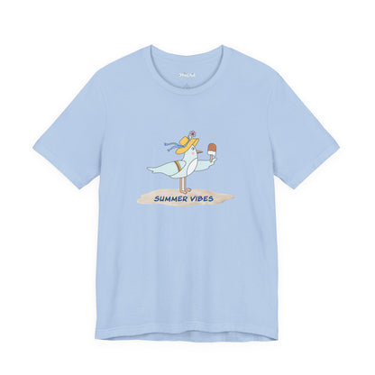 Regal Seagull Summer Vibes. Unisex Jersey Short Sleeve Tee