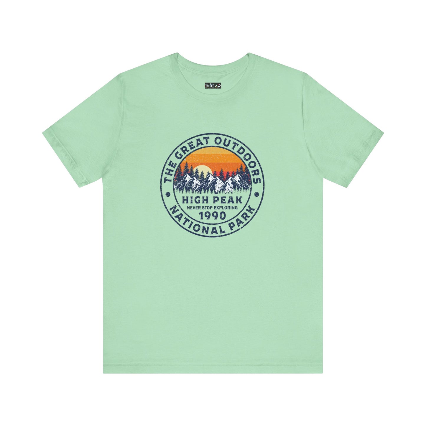 Never Stop Exploring. High Peak National Park. Unisex Jersey Short Sleeve Tee