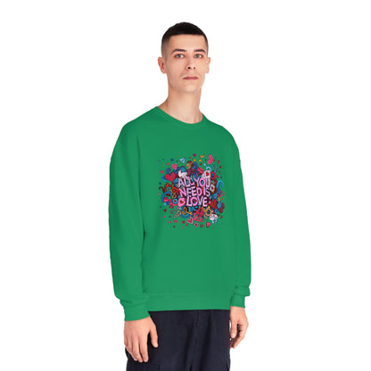 All You Need Is Love. Unisex NuBlend® Crewneck Sweatshirt