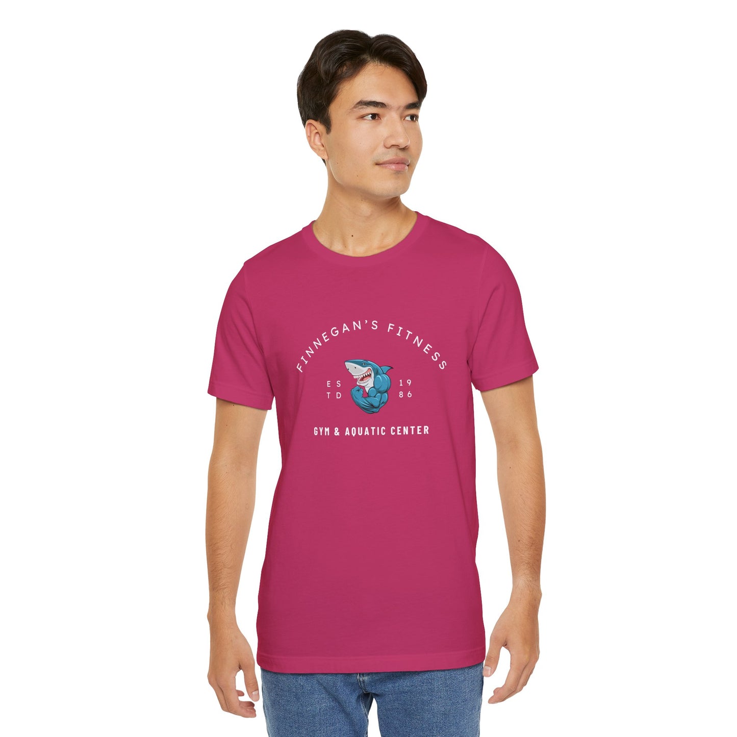 Finnegan's Fitness. Gym and Aquatic Center.  Unisex Jersey Short Sleeve Tee