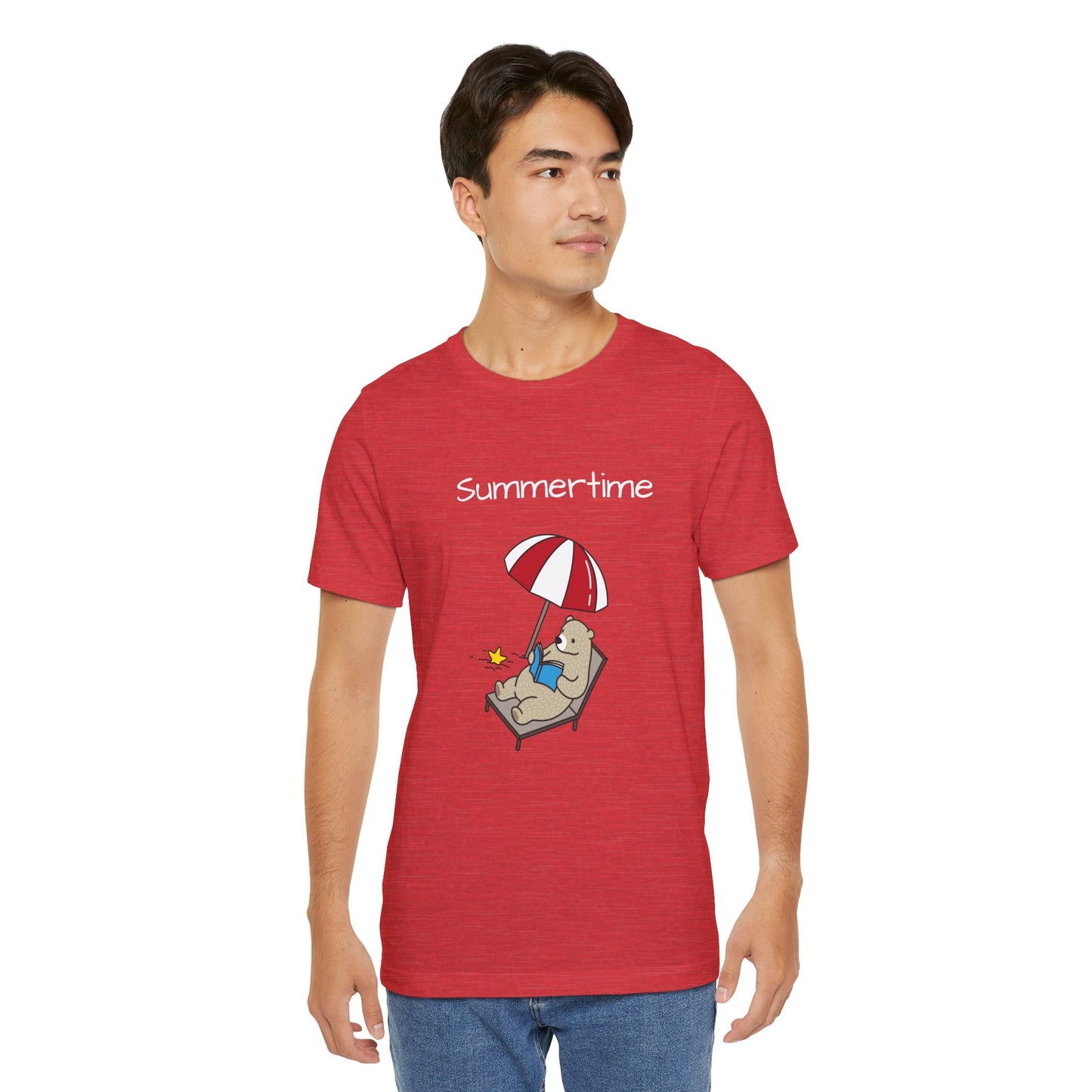 Summertime. Bear.  Unisex Jersey Short Sleeve Tee