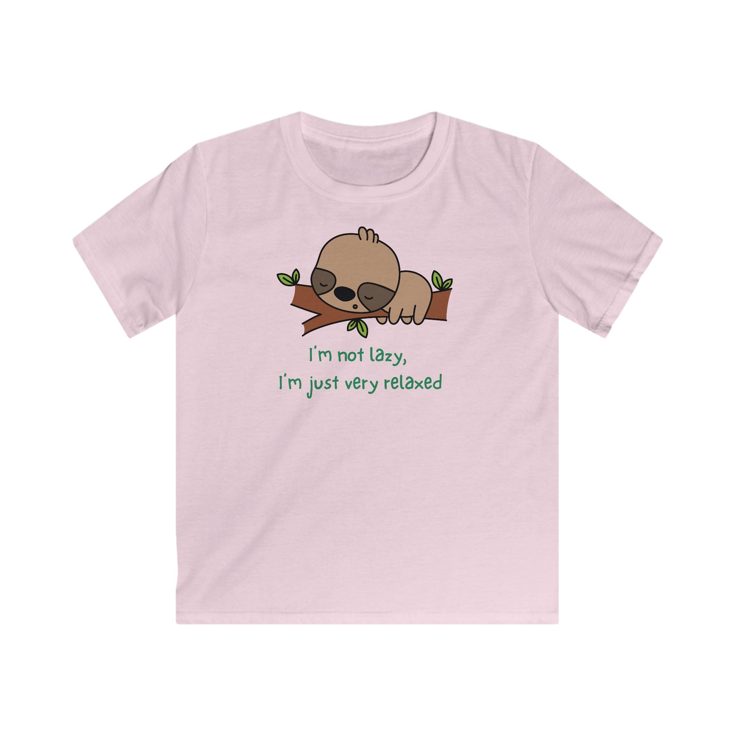 I'm not Lazy. I'm Just Very Relaxed. Kids Softstyle Tee