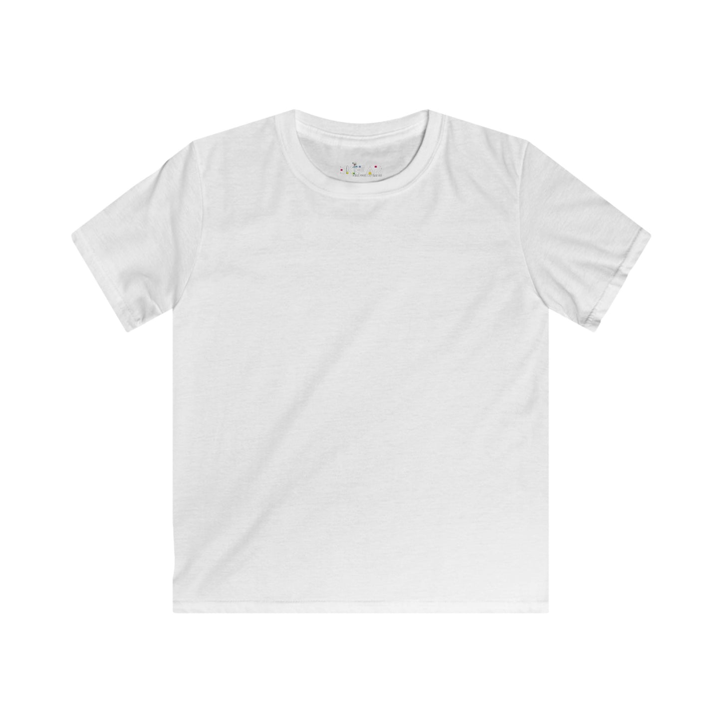Solid Pink. Kids Softstyle Tee