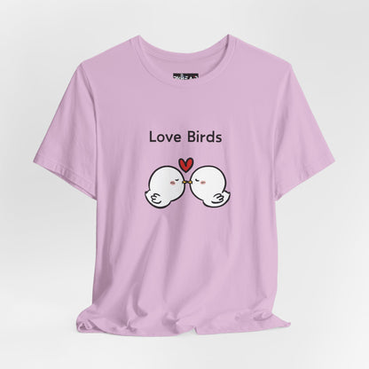 Love Birds Boyfriend T Graphic. Unisex Jersey Short Sleeve Tee