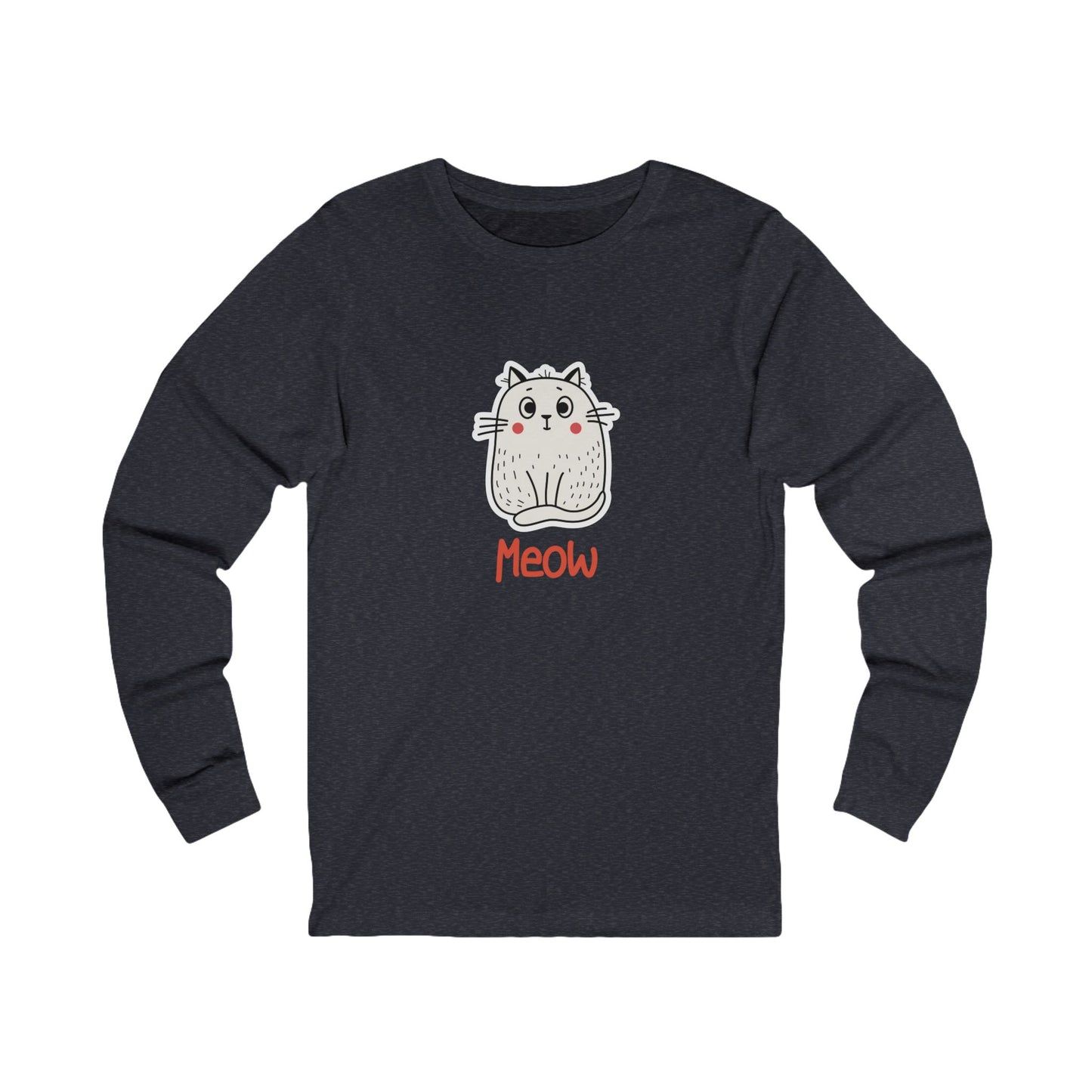 Loki The Cat. Meow.  Unisex Jersey Long Sleeve Tee.