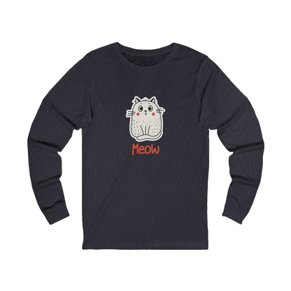 Loki The Cat. Meow.  Unisex Jersey Long Sleeve Tee.