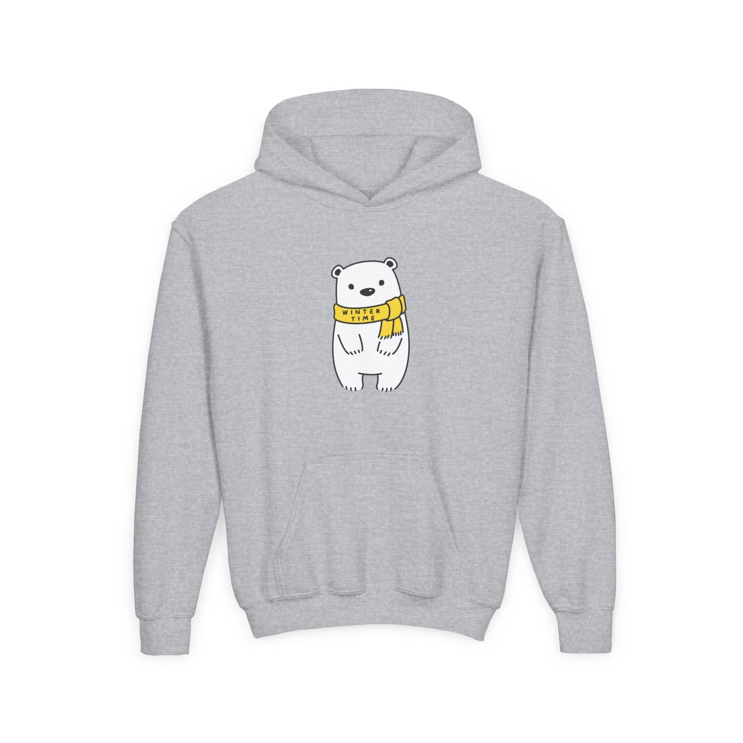 Winter Time Bear Hoodie Sweatshirt