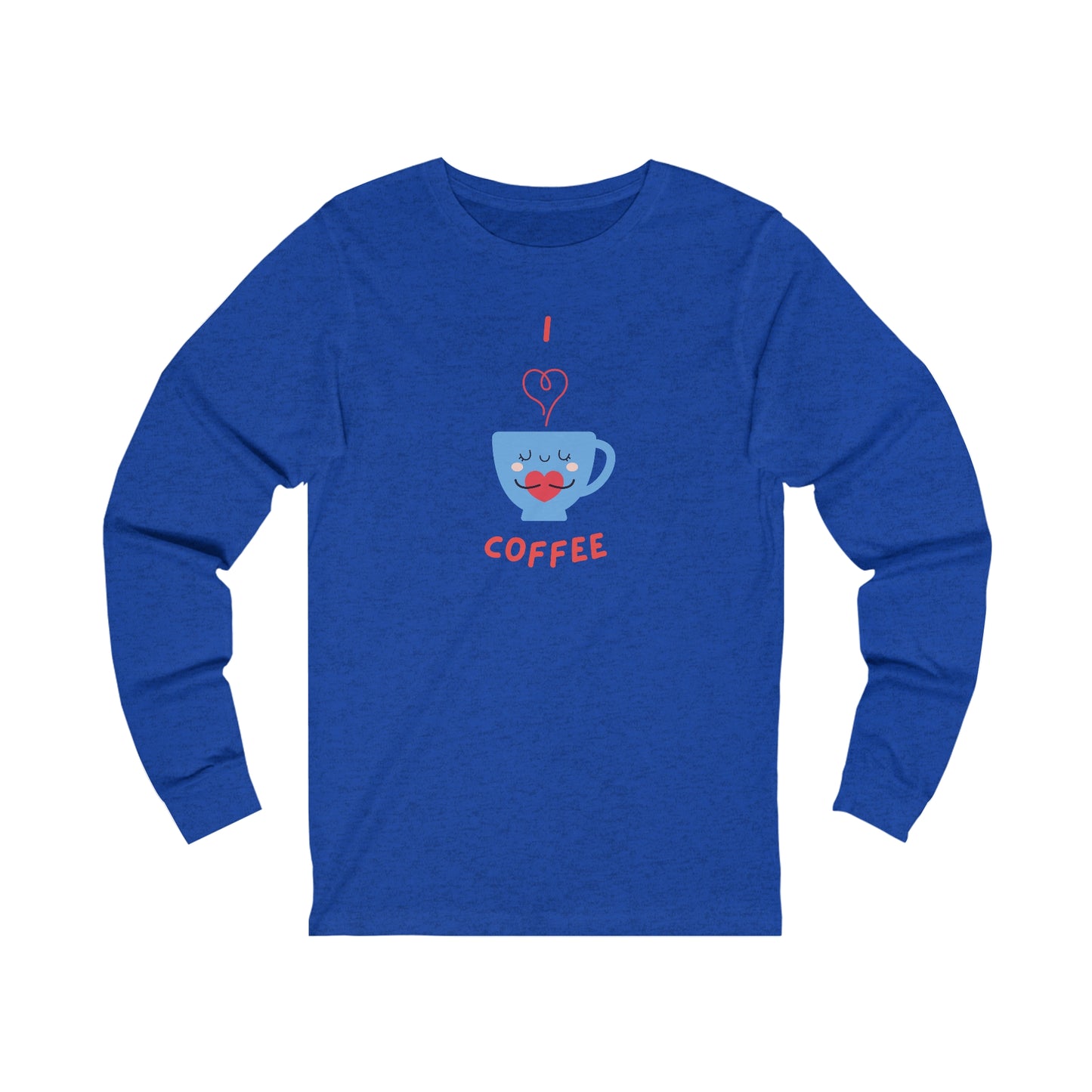 I Love Coffee. Heart. Unisex Jersey Long Sleeve Tee