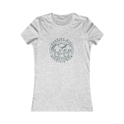 Morning Bike, Mountain View. Women's Favorite Tee