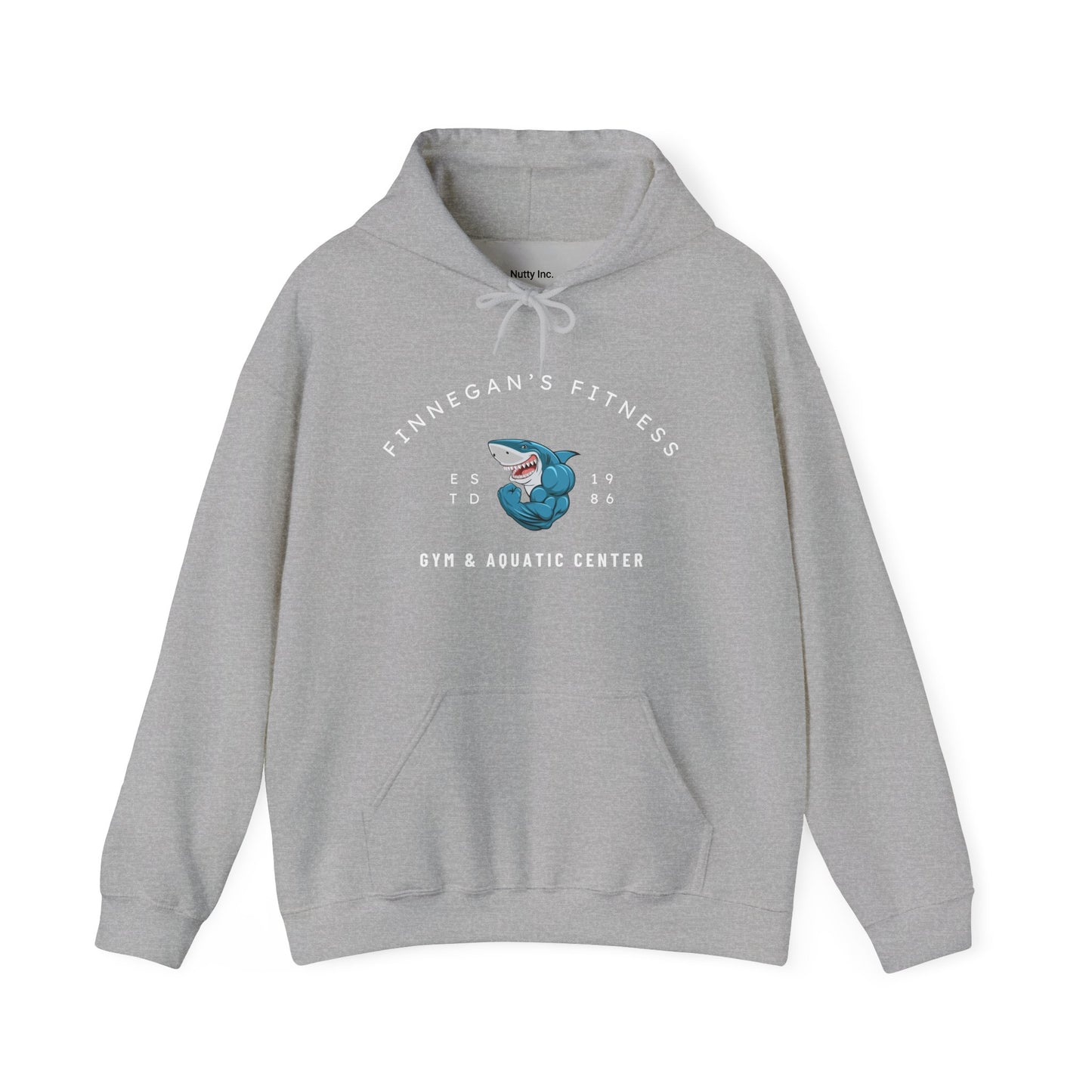 Shark Gym Hoodie – Finnegan’s Fitness & Aquatic Center Sweatshirt