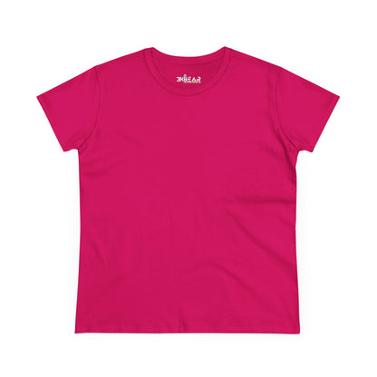Solid Azalea. Women's Midweight Cotton Tee
