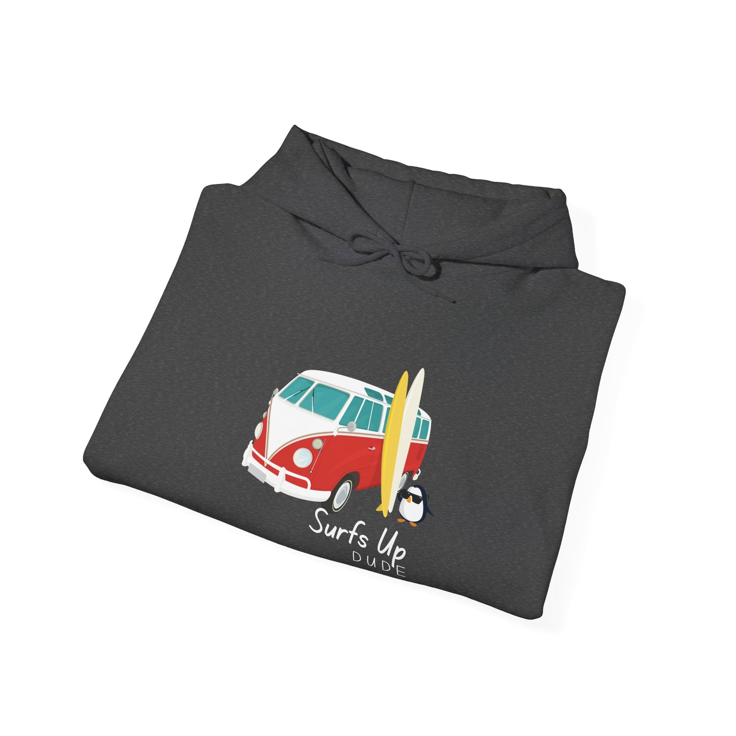Surfs Up Dude. Unisex Heavy Blend™ Hooded Sweatshirt
