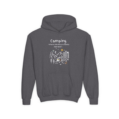 Camping. Where Adventure Meets Adorable.  Kids Hoodie
