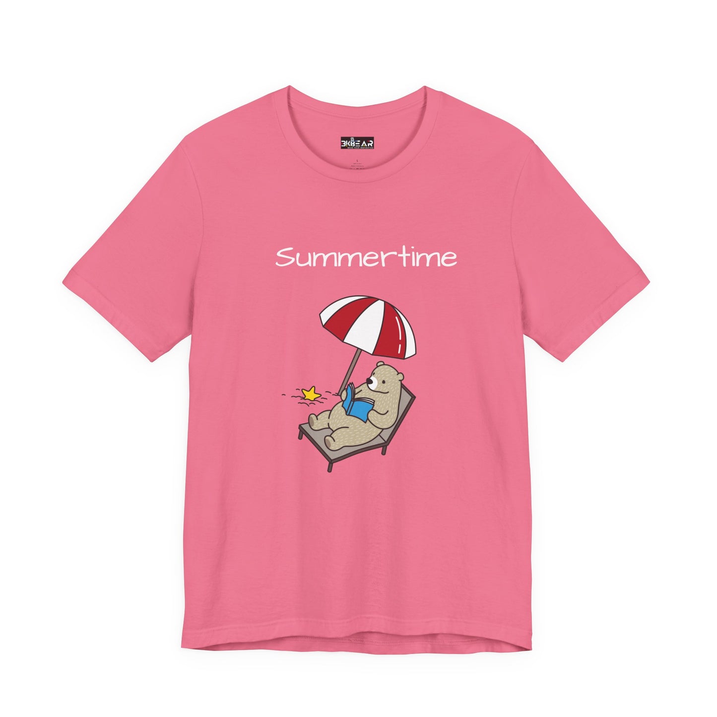 Summertime. Bear.  Unisex Jersey Short Sleeve Tee