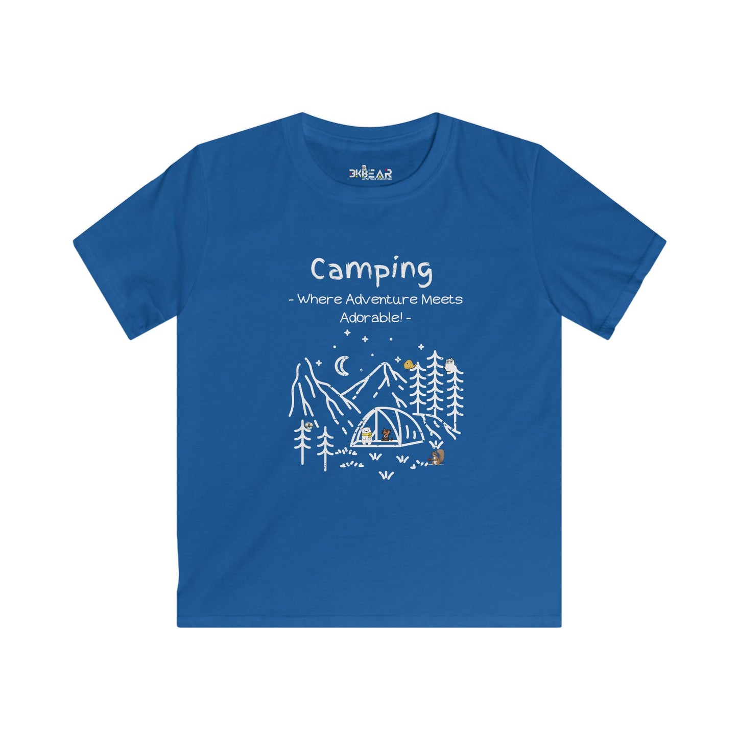 Camping. Where Adventure Meets Adorable. Softstyle Tee