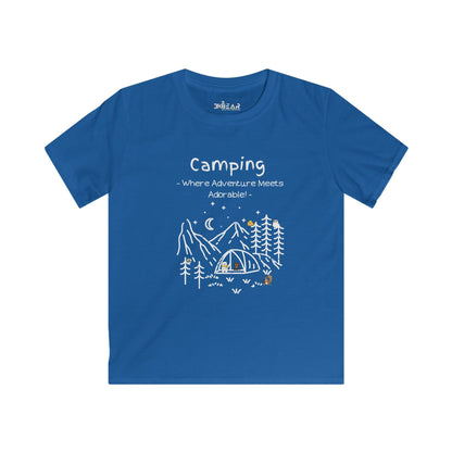 Camping. Where Adventure Meets Adorable. Softstyle Tee