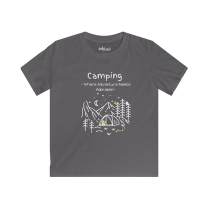 Camping. Where Adventure Meets Adorable. Softstyle Tee