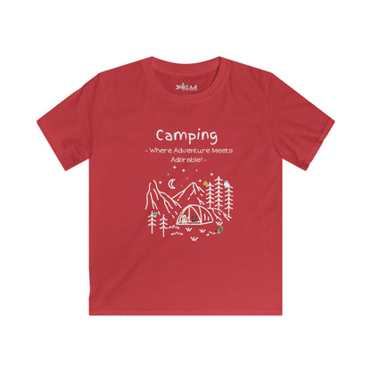 Camping. Where Adventure Meets Adorable. Softstyle Tee