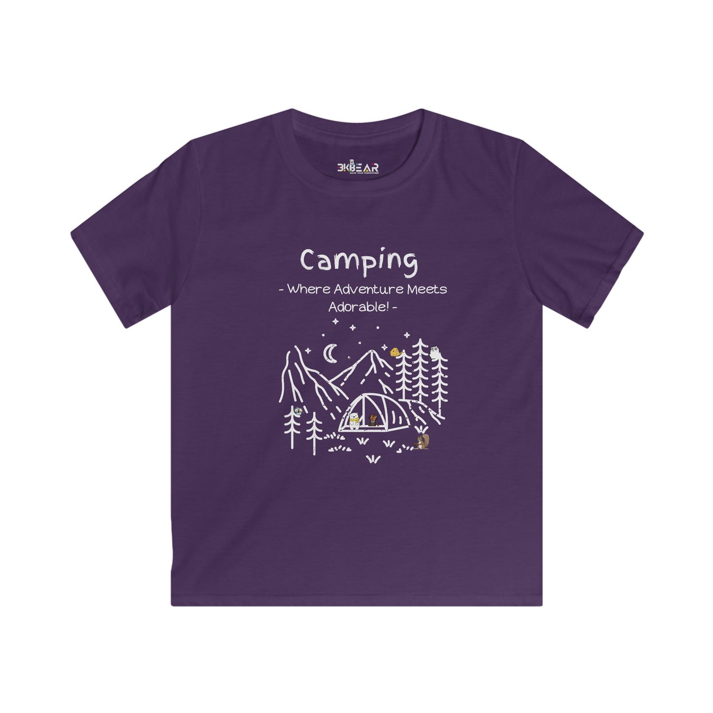 Camping. Where Adventure Meets Adorable. Softstyle Tee