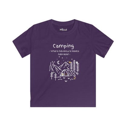 Camping. Where Adventure Meets Adorable. Softstyle Tee