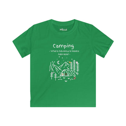Camping. Where Adventure Meets Adorable. Softstyle Tee