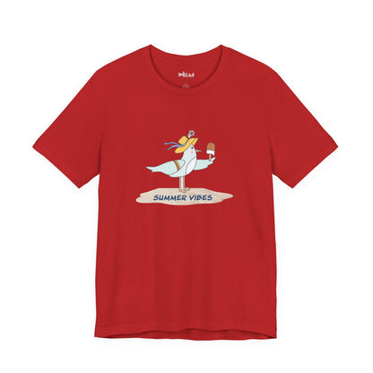 Regal Seagull Summer Vibes. Unisex Jersey Short Sleeve Tee