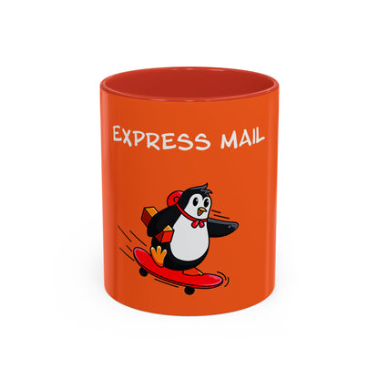 Express Mail. Accent Coffee Mug, 11oz