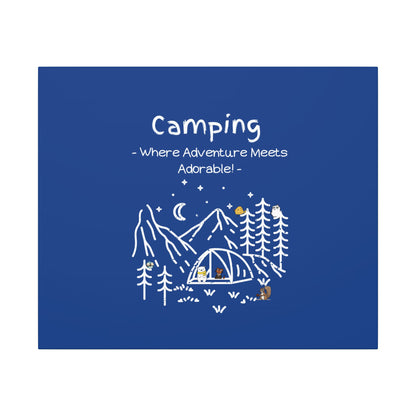 Camping. Where Adventure Meets Cuteness. Canvas Gallery Wraps