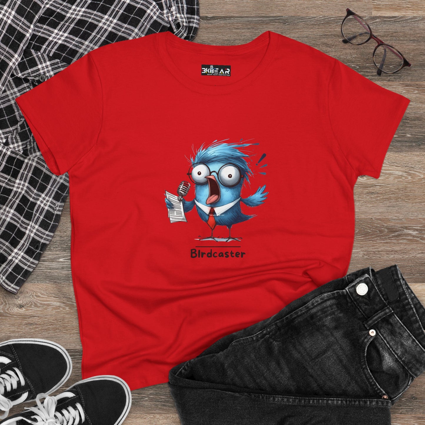 Birdcaster Women’s Tee | Funny Birdwatching Graphic Shirt
