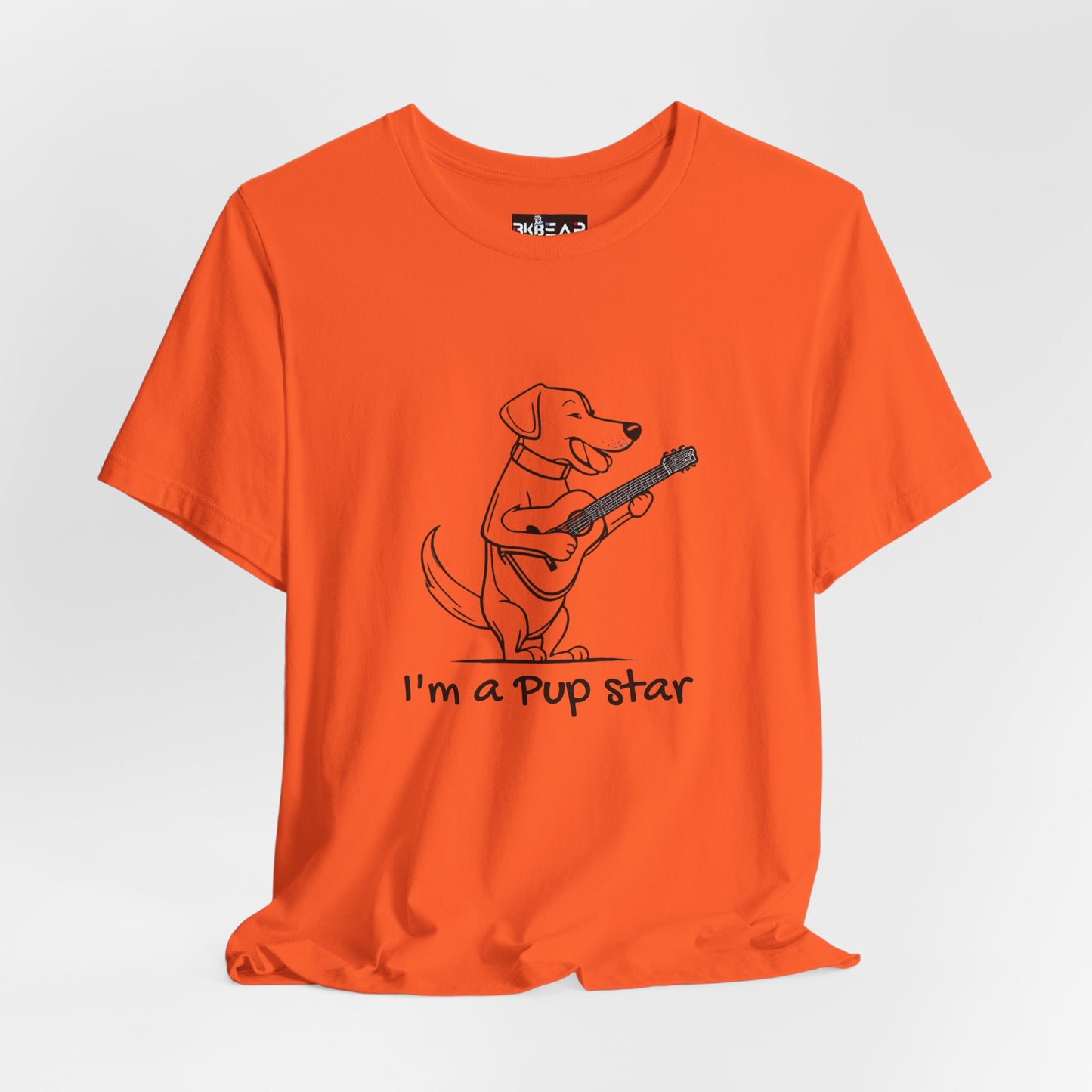 Dog With a Guitar. I'm a Pup Star. Unisex Jersey Short Sleeve Tee