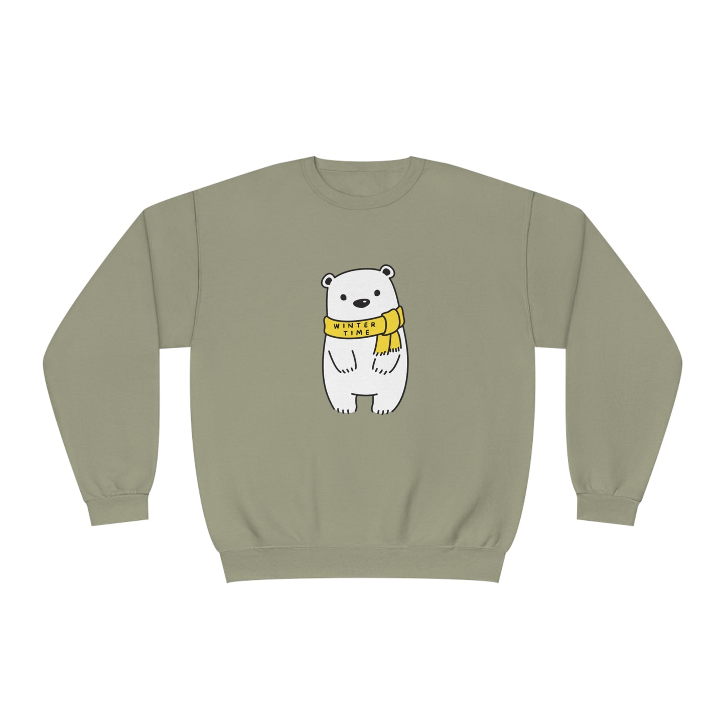 Winter Time BK Bear. Unisex NuBlend® Crewneck Sweatshirt