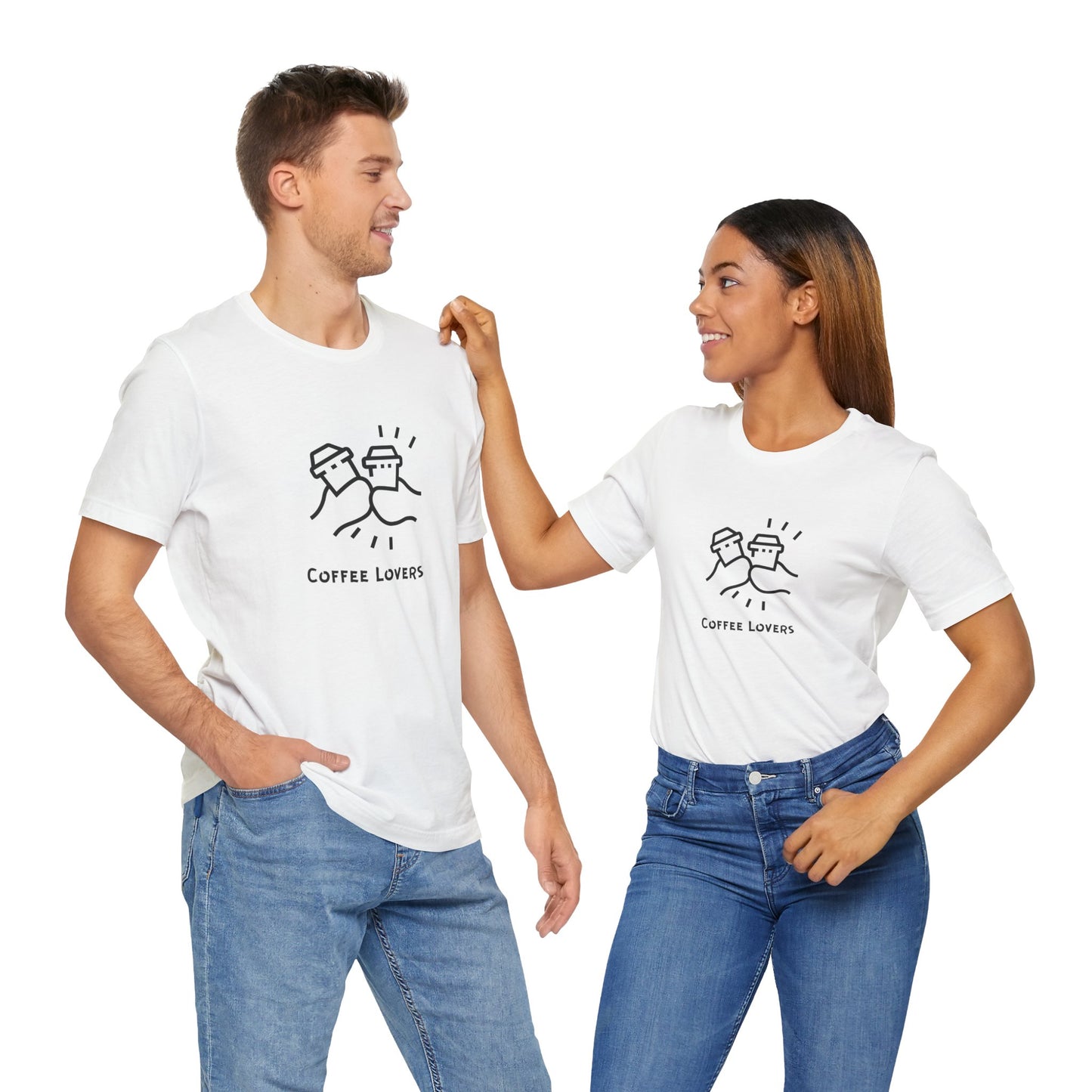 Coffee Lovers Unisex Jersey Tee – Funny Coffee Graphic T-Shirt For Men & Women