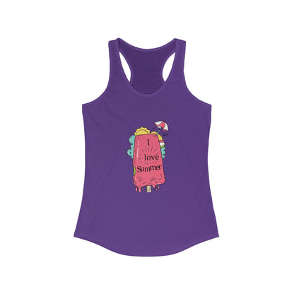 I Love Summer. Women's Ideal Racerback Tank