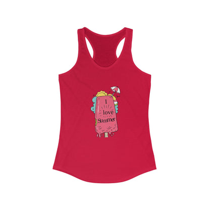 I Love Summer. Women's Ideal Racerback Tank